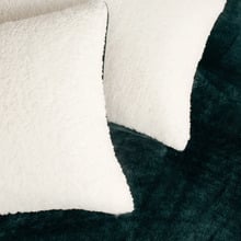 Berryl Teddy Sherpa Velvet European Pillowcases (Set of 2)